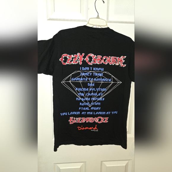 Ozzy Osbourne Diamond Supply Co Black T Shirt Size Medium Blizzard Ozz - Picture 4 of 12